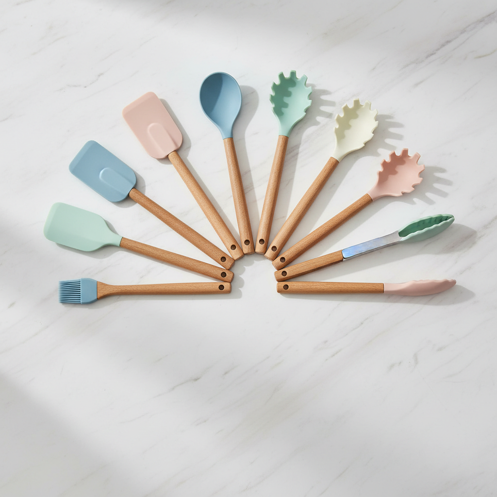 Silicone Utensil Set - Flat Lay