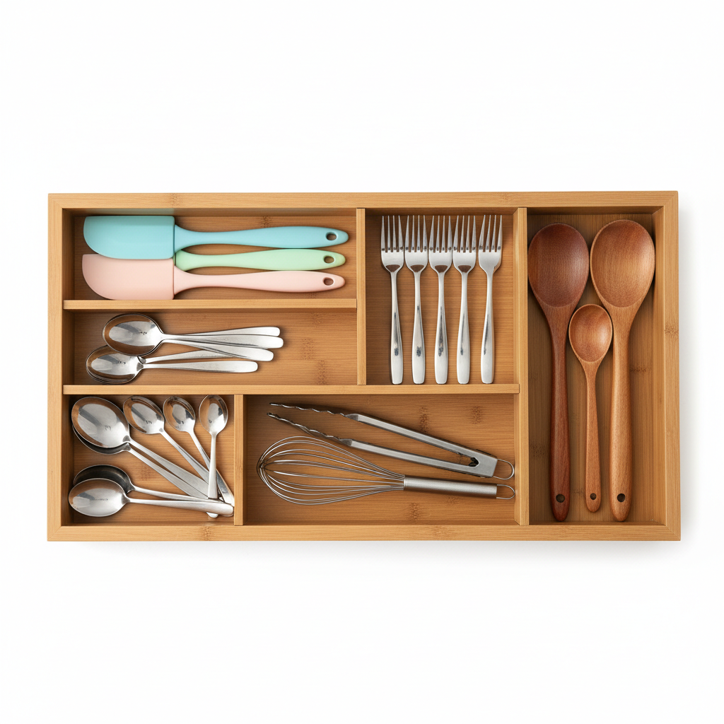 Expandable Drawer Organizer - Flat Lay