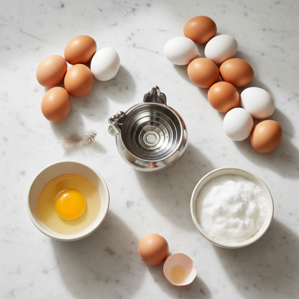 Egg Yolk Separator - Flat Lay