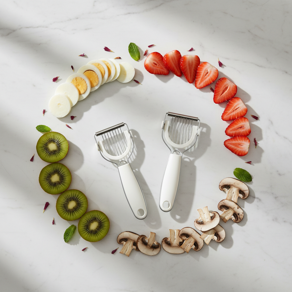 Egg & Fruit Slicer Set - Flat Lay